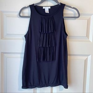 DESIGN HISTORY Vintage Women's Sleeveless Top Shirt Blouse Black Medium